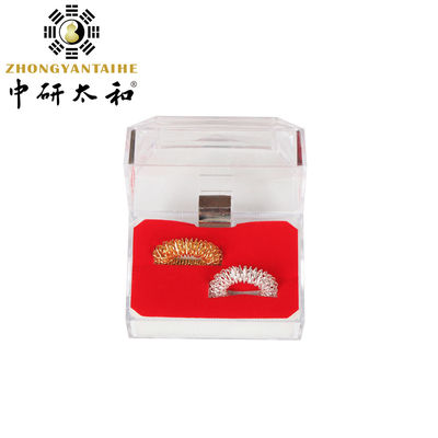 أدوات تدليك الوخز بالإبر بالأصابع خاتم ذهبي وفضي من نوع ZhongYan TaiHe