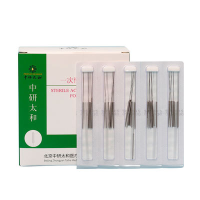 Zhongyan Taihe عالية الجودة 500 قطعة المتاح معقمة وغير مؤلم إبر الوخز بالإبر العلاج بالوخز بالإبر