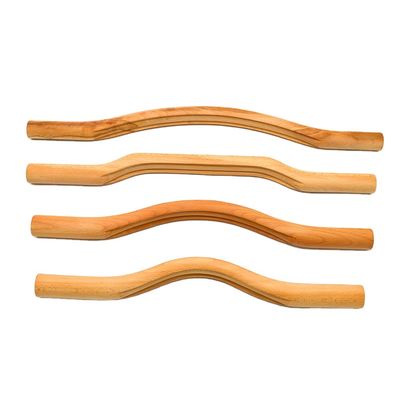 مجموعة أدوات التدليك الخشبية Gua Sha للعلاج الكامل للجسم 4 في 1
