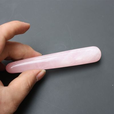 جودة  Acupuncture Pink Crystal Massage Stick Quartz Beauty Body Relaxation مصنع