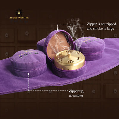 شهادة CE TUV ISO GMP Moxa Moxibustion البني الصفراء للعلاج الفعال