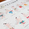 Scroll Wall مخطط الطب الصيني التقليدي للمكتب والعائلة
