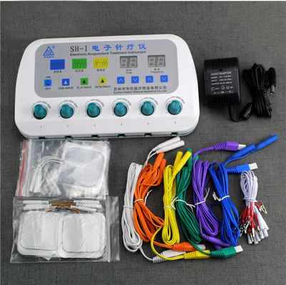 Output Intensity 0-10mA Electronic Acupuncture Treatment Instrument White Frequency 1-100Hz for Professional Therapy Applications