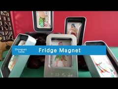 مغناطيس ثلاجة مخصص ثلاثي الأبعاد، مغناطيس ثلاجة تذكاري من الزجاج الكريستالي